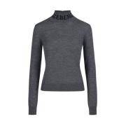 Merino Mock-neck sweater Iceberg , Gray , Dames