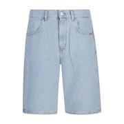 Denim Shorts Amish , Blue , Heren