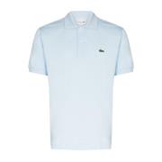 Blauw Logo Patch Polo Shirt Lacoste , Blue , Heren