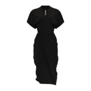 Jurk Wrap Rick Owens , Black , Dames