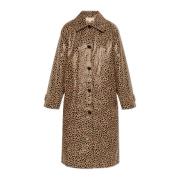 Dierenprint Jas Michael Kors , Beige , Dames