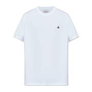 T-shirt met logo Vivienne Westwood , White , Heren