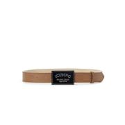 Nappa leren riem met ICB Milano Italia gesp Iceberg , Brown , Heren