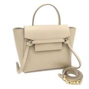 Pre-owned Leather celine-bags Celine Vintage , Beige , Dames