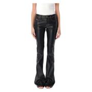 Eco Leren Stellar Broek Diesel , Black , Dames