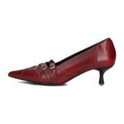 Rode leren slingback hakken Vagabond Shoemakers , Red , Dames