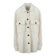 Stijlvolle Overshirt voor Mannen Jucca , White , Dames