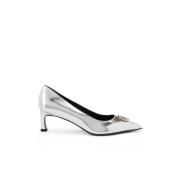 Zilveren pumps met kittenhak Iceberg , Gray , Dames