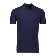 Korte Mouw Donkerblauwe Poloshirt Hugo Boss , Blue , Heren