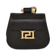 Leren Accessoires Collectie Versace , Black , Dames