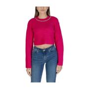 Rosa Gebreide Kleding Herfst/Winter Only , Pink , Dames