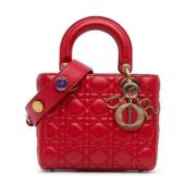 Pre-owned Leather dior-bags Dior Vintage , Red , Dames