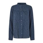 Nickyll Shirt Ls Skjorter Donkerblauw Lollys Laundry , Blue , Dames