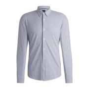 Lichtblauw Stijlvol Shirt Boss , Blue , Heren