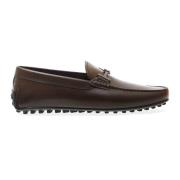 Bruin leren loafers City Gommino Tod's , Brown , Heren