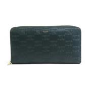 Pre-owned Leather wallets Celine Vintage , Green , Dames