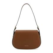 Karamel Leren Schoudertas Michael Kors , Brown , Dames