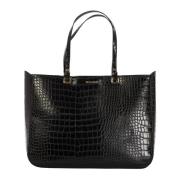 Handtas Line R - Webbing Logo Blugirl , Black , Dames