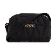 Schoudertas met logo Versace , Black , Heren