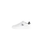 Chunky Leren Sneakers met Rubberen Zool Calvin Klein Jeans , White , H...