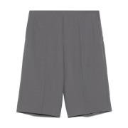 Wol Papier Gabardine Korte Broek Dries Van Noten , Gray , Dames