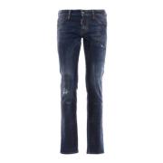 Luxe Blauwe Slim Jeans Dsquared2 , Blue , Heren