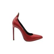 Pre-owned Leather heels Yves Saint Laurent Vintage , Red , Dames