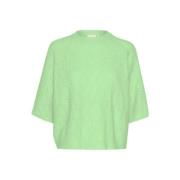 Groene Katella Sweater Kaffe , Green , Dames