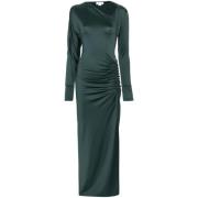 Groene Asymmetrische Halsjurk met Sjerp Victoria Beckham , Green , Dam...