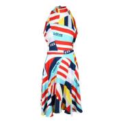 Damesjurk van Viscose Love Moschino , Multicolor , Dames