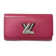 Pre-owned Leather wallets Louis Vuitton Vintage , Pink , Dames