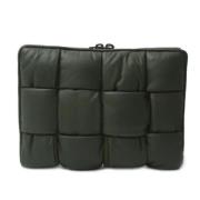 Pre-owned Leather clutches Bottega Veneta Vintage , Green , Heren