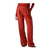 Rust Hoge Taille Broek Phoebe Tall Ydence , Red , Dames