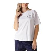 Wit Mexie T-shirt voor vrouwen Refined Department , White , Dames