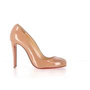 Pre-owned Leather heels Christian Louboutin Pre-owned , Beige , Dames