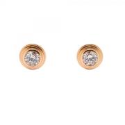 Pre-owned Rose Gold earrings Cartier Vintage , Pink , Dames