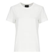 Witte Katoenen T-shirt en Polo Canada Goose , White , Dames