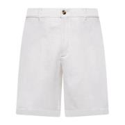 Witte Katoenen Gabardine Regular Fit Broek Brunello Cucinelli , White ...