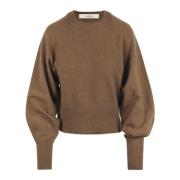 Stijlvolle Gebreide Top Jucca , Brown , Dames