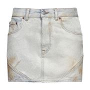 Blauwe Distressed Denim Jeans MM6 Maison Margiela , Blue , Dames