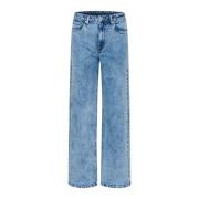 Jeans met similisten detail Kaffe , Blue , Dames