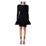 Cutout Knit Mini Jurk Rotate Birger Christensen , Black , Dames