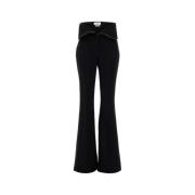 Stijlvolle zwarte wollen broek Alexander McQueen , Black , Dames