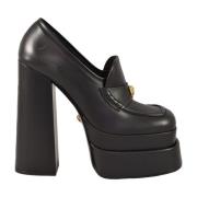 Leren Collectie Schoenen Versace , Black , Dames