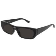 Rechthoekige zwarte zonnebril model 0746S Gucci , Black , Heren