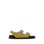 Groene Raffia Sunshine Sandalen Birkenstock , Green , Heren