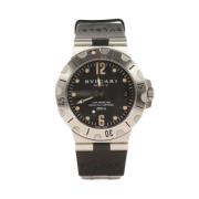 Pre-owned Glass watches Bvlgari Vintage , Black , Heren