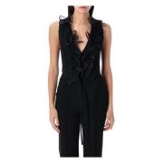 Rose Vest Rotate Birger Christensen , Black , Dames