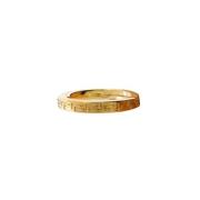 Greca Ring Versace , Yellow , Unisex