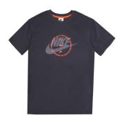 Rookgrijs Veiligheidsoranje T-shirt Nike , Gray , Heren